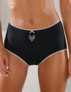 Culotte Forme Maxi Imprimée « Motifs Cœur » En Coton – Lot De 4 Assorties