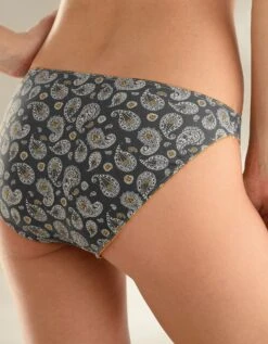 Slip Coton Imprimé Gamme "cachemire" - Lot De 4 -Élégance Nuit Soldes Boutique 700224 C01 zoomx vue4