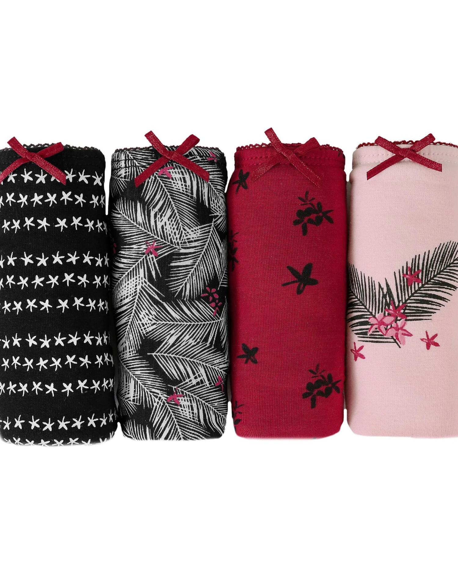 Slip Coton Imprimé "feuilles" - Lot De 4 5 Slip Coton Imprimé "feuilles" - Lot De 4 – Image 5