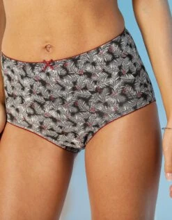 Culotte Maxi Coton Imprimée "feuilles" - Lot De 4