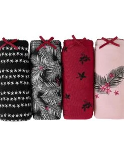 Shorty Coton Imprimé "feuilles" - Lot De 4 9 Shorty Coton Imprimé "feuilles" - Lot De 4 -Élégance Nuit Soldes Boutique 700292 C01 zoomx vue5