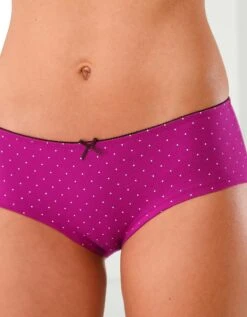 Shorty Imprimé «flocons» En Coton – Lot De 4 Assortis -Élégance Nuit Soldes Boutique 700312 C01 zoomx vue4