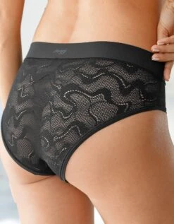 Sloggi Culotte Midi Dentelle Extensible Go Allround - Lot De 2 -Élégance Nuit Soldes Boutique 700404 C01 zoomx vue4