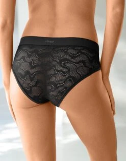 Sloggi Culotte Midi Dentelle Extensible Go Allround - Lot De 2 -Élégance Nuit Soldes Boutique 700404 C01 zoomx vue5