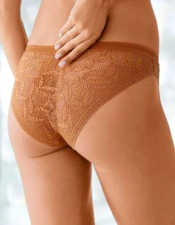 Culotte Forme Midi Microfibre Et Dentelle Stretch - Lot De 2 -Élégance Nuit Soldes Boutique 700416 C02 zoomx vue5