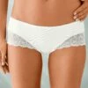 Shorty Uni Coton Stretch Et Dentelle - Lot De 3