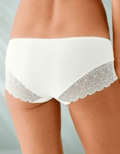 Shorty Uni Coton Stretch Et Dentelle - Lot De 3 -Élégance Nuit Soldes Boutique 700420 C02 zoomx vue5