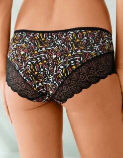 Shorty Coton Stretch Imprimé Et Dentelle - Lot De 3