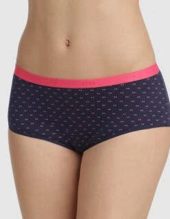 DIM Slip Forme Boxer"Les Pockets" Coton Stretch Imprimé Et Uni Rose- Lot De 3 -Élégance Nuit Soldes Boutique 700461 C01 zoomx vue3
