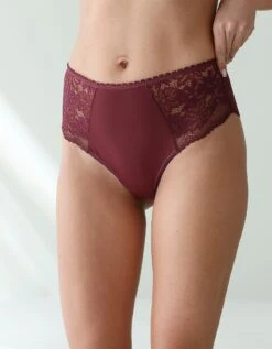Culotte Forme Tanga Taille Haute Microfibre Et Dentelle Stretch - Lot De 2 -Élégance Nuit Soldes Boutique 700484 C01 zoomx vue4