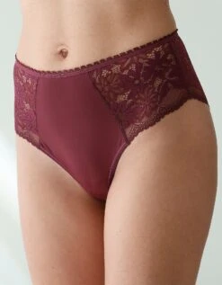 Culotte Forme Tanga Taille Haute Microfibre Et Dentelle Stretch - Lot De 2 -Élégance Nuit Soldes Boutique 700484 C01 zoomx vue5