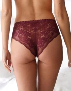 Culotte Forme Tanga Taille Haute Microfibre Et Dentelle Stretch - Lot De 2 -Élégance Nuit Soldes Boutique 700484 C01 zoomx vue7