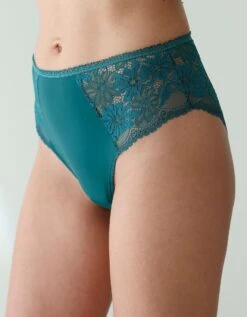 Culotte Forme Tanga Taille Haute Microfibre Et Dentelle Stretch - Lot De 2 -Élégance Nuit Soldes Boutique 700484 C02 zoomx vue5
