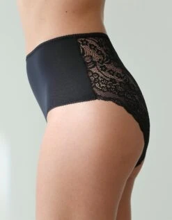 Culotte Forme Maxi Microfibre Dos Dentelle Stretch – Lot De 3 -Élégance Nuit Soldes Boutique 700509 C01 zoomx vue3