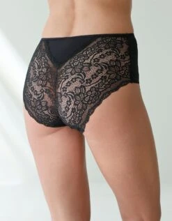 Culotte Forme Maxi Microfibre Dos Dentelle Stretch – Lot De 3 -Élégance Nuit Soldes Boutique 700509 C01 zoomx vue5