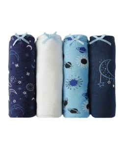 Slip Coton Imprimé "cosmic" - Lot De 4 -Élégance Nuit Soldes Boutique 700525 C01 zoomx vue6