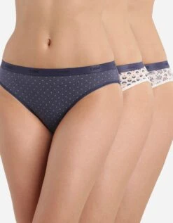 DIM Slip En Coton Stretch Imprimé Les Pockets - Lot De 3