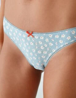 Slip Coton Imprimé Motifs "cerises" Assortis – Lot De 4 -Élégance Nuit Soldes Boutique 700553 C01 zoomx vue3