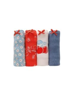 Slip Coton Imprimé Motifs "cerises" Assortis – Lot De 4 -Élégance Nuit Soldes Boutique 700553 C01 zoomx vue7