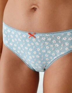 Culotte Forme Midi Coton Imprimé Motifs "cerises" Assortis – Lot De 4 -Élégance Nuit Soldes Boutique 700554 C01 zoomx vue3