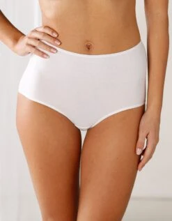 Culotte Forme Maxi En Coton Extensible Uni – Lot De 10