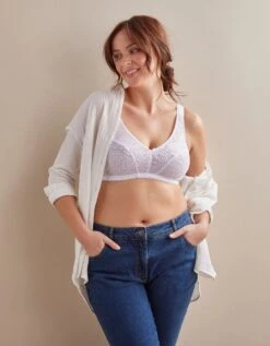 Soutien-gorge Emboîtant Dentelle Florale - Sans Armatures 12 Soutien-gorge Emboîtant Dentelle Florale - Sans Armatures -Élégance Nuit Soldes Boutique 701031 C01 zoomx vue6