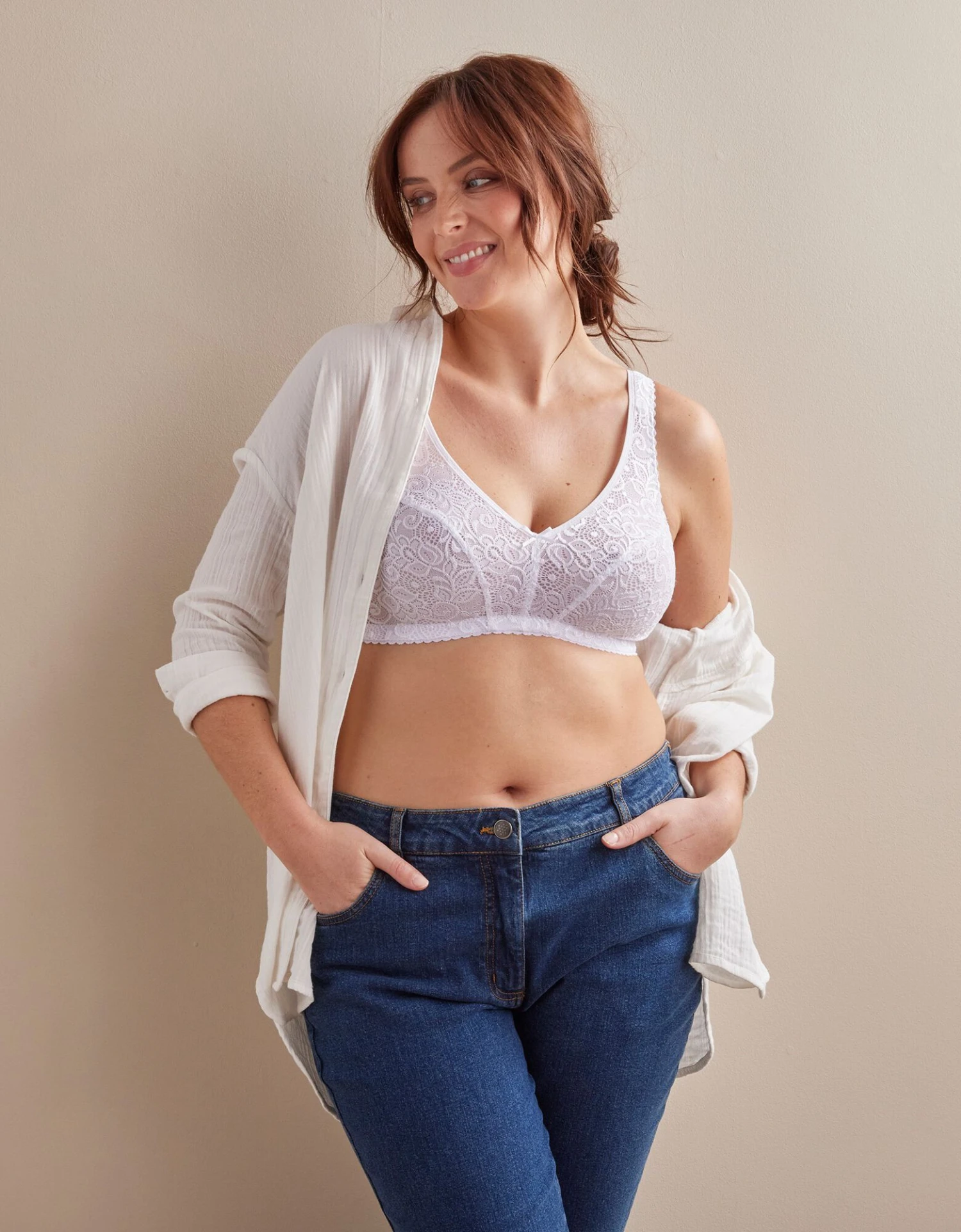 Soutien-gorge Emboîtant Dentelle Florale - Sans Armatures 6 Soutien-gorge Emboîtant Dentelle Florale - Sans Armatures – Image 6