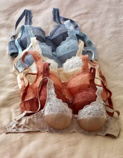 Soutien-gorge Maille Satinée Et Dentelle Salford Avec Armatures - Lot De 2 -Élégance Nuit Soldes Boutique 701192 C20 zoom detailRFP