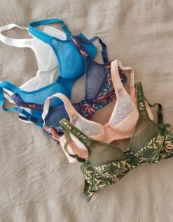 Soutien-gorge Coton Imprimé Feuillage Sutton - Sans Armatures -Élégance Nuit Soldes Boutique 701212 C08 zoomx vue6