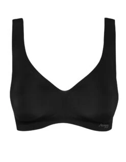 Sloggi Brassière Zero Feel Noir - Sans Armatures -Élégance Nuit Soldes Boutique 701420 C01 zoomx vue4