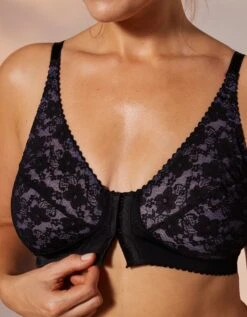 Soutien-gorge Ouvert Devant Dentelle Bicolore - Sans Armatures -Élégance Nuit Soldes Boutique 701548 C01 zoomx vue7