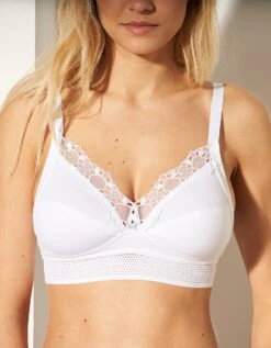 Playtex Soutien-gorge Feel Good Support Coton Issu De L'agriculture Biologique - Sans Armatures -Élégance Nuit Soldes Boutique 701650 C01 zoomx vue3