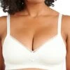 Soutien-gorge "Agathe" En Microfibre Et Dentelle Unies - Sans Armatures