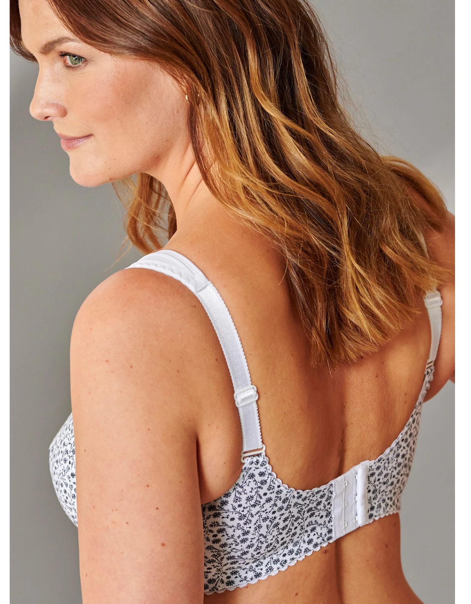 Soutien-gorge Coton Imprimé Finition Dentelle - Sans Armatures 2 Soutien-gorge Coton Imprimé Finition Dentelle - Sans Armatures – Image 2