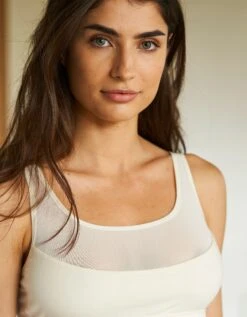 Brassière Sans Armatures Coton Stretch Et Tulle 7 Brassière Sans Armatures Coton Stretch Et Tulle -Élégance Nuit Soldes Boutique 701872 C01 zoomx vue3