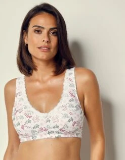 Soutien-gorge Post-opératoire Coton Imprimé Fleuri Capella - Sans Armatures -Élégance Nuit Soldes Boutique 701884 C01 zoomx vue6