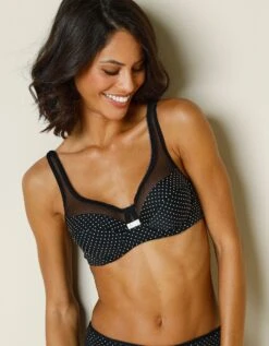 DIM Soutien-gorge Generous Imprimé Pois - Avec Armatures -Élégance Nuit Soldes Boutique 701918 C01 zoomx vue5