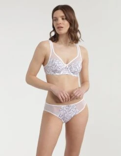 DIM Soutien-gorge Generous Coton Bio(1) Imprimé Bambou - Avec Armatures -Élégance Nuit Soldes Boutique 701925 C01 zoomx vue3