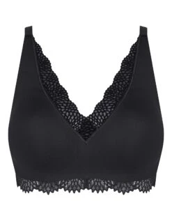 Triumph Soutien-gorge Velveteen Sensation - Sans Armatures 5 Triumph Soutien-gorge Velveteen Sensation - Sans Armatures -Élégance Nuit Soldes Boutique 701927 C01 zoomx vue3