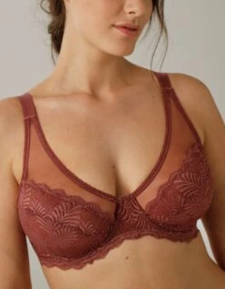 Soutien-gorge Minimiseur En Tulle Et Dentelle Taripa - Avec Armatures -Élégance Nuit Soldes Boutique 701965 C01 zoomx vue4