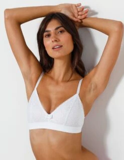 Soutien-gorge Forme Triangle Microfibre Et Dentelle- Sans Armatures -Élégance Nuit Soldes Boutique 701984 C01 zoomx vue3