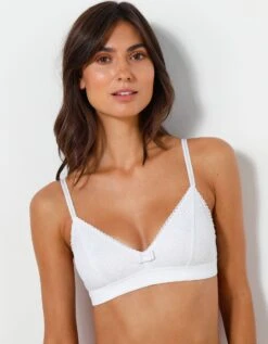 Soutien-gorge Forme Triangle Microfibre Et Dentelle- Sans Armatures -Élégance Nuit Soldes Boutique 701984 C01 zoomx vue5