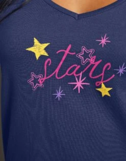 Tee-shirt De Pyjama Manches Longues Imprimé Estrella 9 Tee-shirt De Pyjama Manches Longues Imprimé Estrella -Élégance Nuit Soldes Boutique 703024 C03 zoom detailRFP
