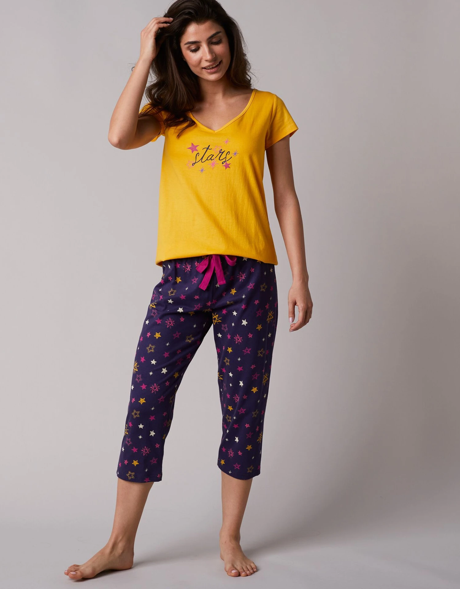Pantacourt De Pyjama Imprimé étoiles Estrella - Coton 2 Pantacourt De Pyjama Imprimé étoiles Estrella - Coton – Image 2