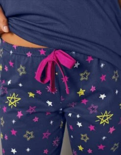 Pantalon De Pyjama Imprimé étoiles Estrella - Coton 7 Pantalon De Pyjama Imprimé étoiles Estrella - Coton -Élégance Nuit Soldes Boutique 703028 C01 zoomx vue3