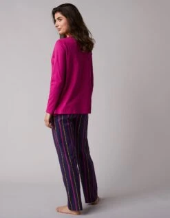 Pantalon De Pyjama Imprimé Rayé Estrella - Coton -Élégance Nuit Soldes Boutique 703029 C01 zoomx vue5
