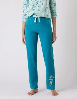 Pantalon Pyjama Coton Imprimé "jardin Secret"