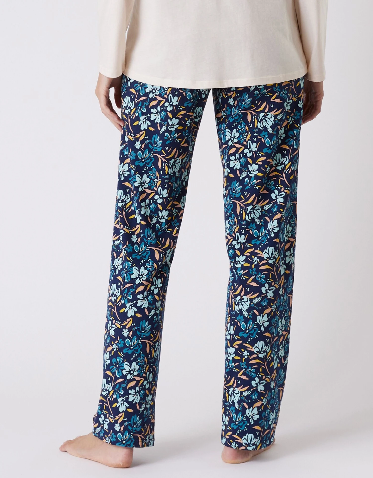 Pantalon Pyjama Coton Imprimé Floral 2 Pantalon Pyjama Coton Imprimé Floral – Image 2