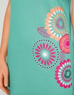 Nuisette Coton Fines Bretelles Motif « rosaces » -Élégance Nuit Soldes Boutique 703129 C00 zoomx vue6