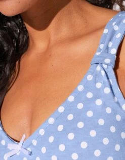 Nuisette Imprimée Pois 7 Nuisette Imprimée Pois -Élégance Nuit Soldes Boutique 703135 C01 zoomx vue3